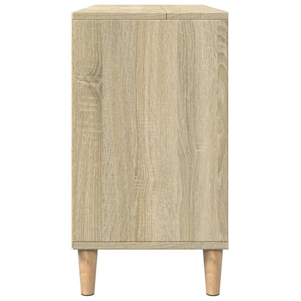 vidaXL badeværelsesskab 80x33x60 cm konstrueret træ sonoma-eg