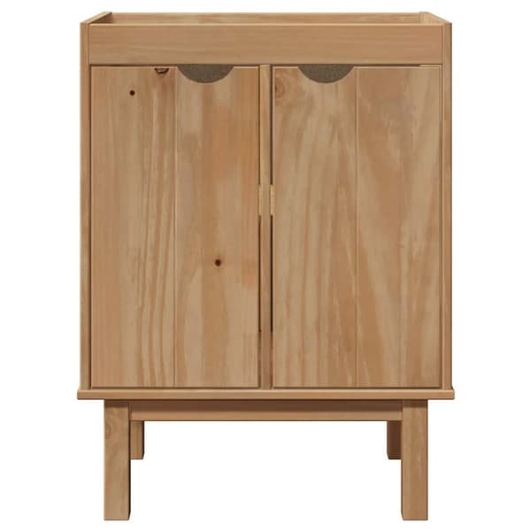 vidaXL underskab til håndvask OTTA 59x40x80 cm massivt fyrretræ