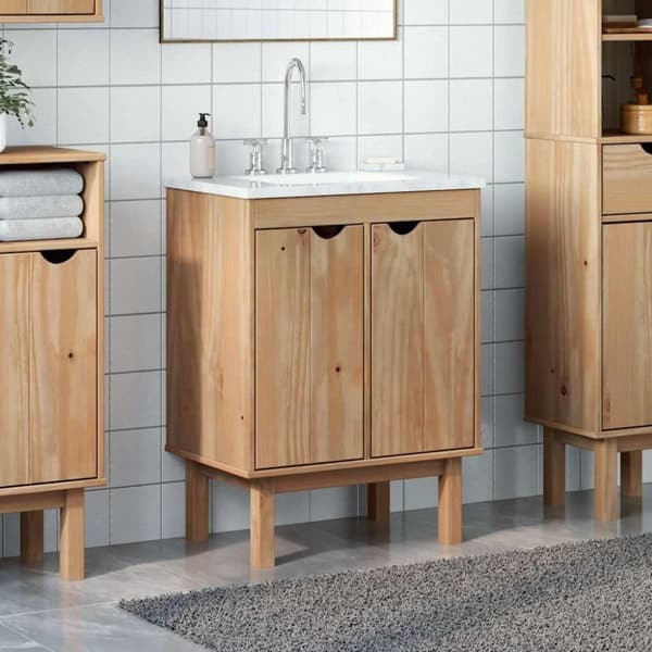 vidaXL Servantskap OTTA 59x40x80 cm heltre furu