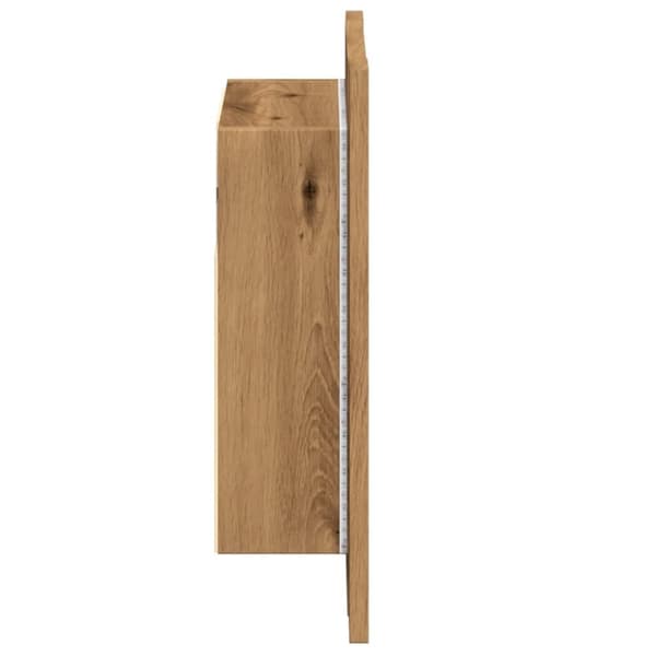 vidaXL Speilskap med LED artisan eik 40x12x45 cm konstruert tre