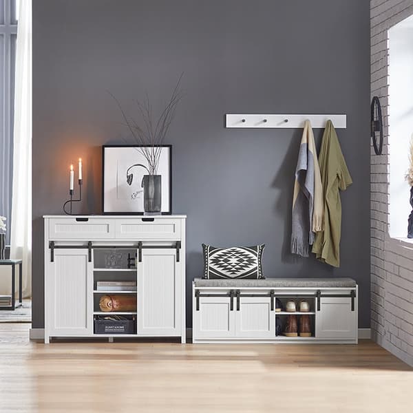 Rootz-liukuoven senkki - Säilytyskaappi - Kaksi laatikkoa - MDF PB - 104cm x 93cm x 35cm - Helppo koota