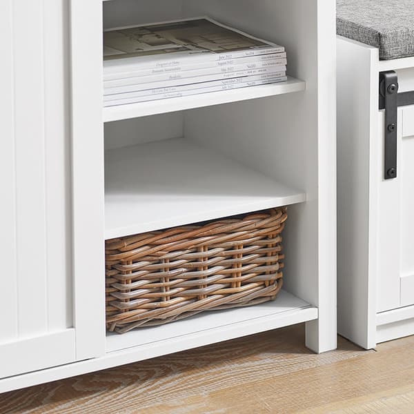 Rootz-liukuoven senkki - Säilytyskaappi - Kaksi laatikkoa - MDF PB - 104cm x 93cm x 35cm - Helppo koota