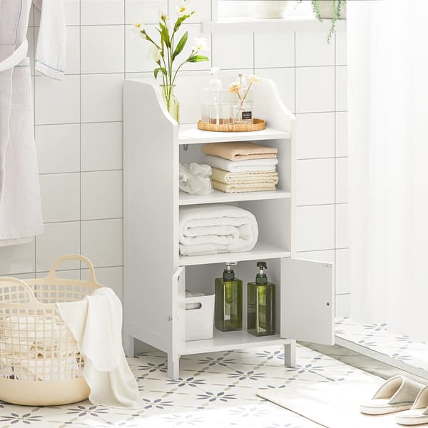 Rootz badeværelses kommode - Opbevaringsskab - MDF Organizer - 41cm x 86cm x 36cm - Tipbeskyttelse - Robust design