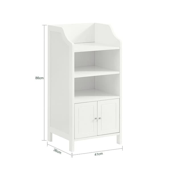 Rootz badeværelses kommode - Opbevaringsskab - MDF Organizer - 41cm x 86cm x 36cm - Tipbeskyttelse - Robust design