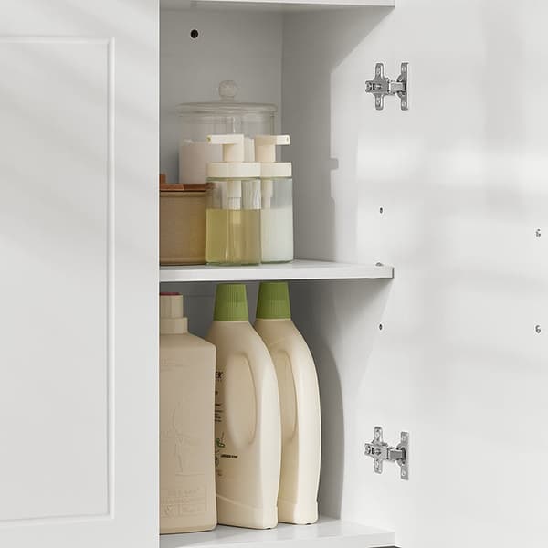 Rootz badrumsväggskåp - Förvaringsskåp - Sminkskåp - MDF-material - 36 kg Viktkapacitet - 90cm x 60cm x 30cm