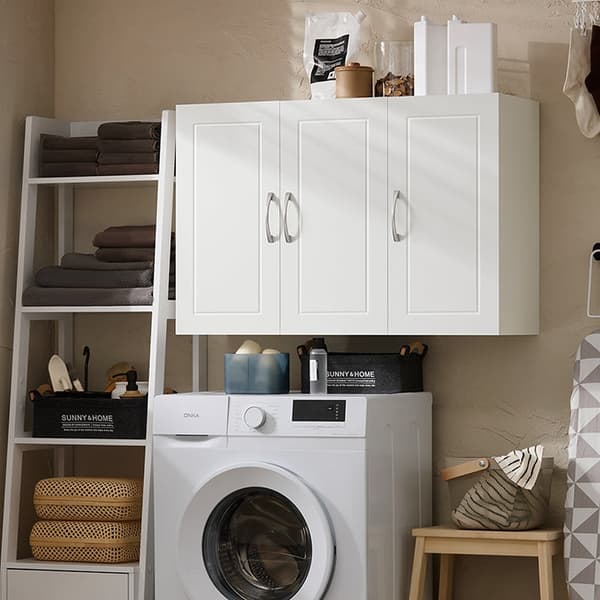 Rootz badrumsväggskåp - Förvaringsskåp - Sminkskåp - MDF-material - 36 kg Viktkapacitet - 90cm x 60cm x 30cm