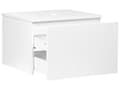 Miniatyrbillede 5 af 10: Vaskeskab Hvid MDF Træ 60 cm Bred Underskab til Vask Badeværelsesskab med Skuffer Moderne Skab til under Håndvask Baderum med Opbevaring