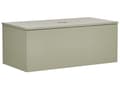 Miniatyrbilde 1 av 10: Servantskap Grønn MDF 100 x 52 cm Veggmontert Riflet front 1 skuff Soft close-funksjon Moderne design Baderomsskap Oppbevaring Bad