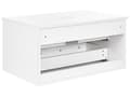 Miniatyrbilde 6 av 10: Servantskap Hvit MDF 80 x 52 cm Veggmontert Riflet front 1 skuff Soft close-funksjon Moderne design Baderomsskap Oppbevaring Bad