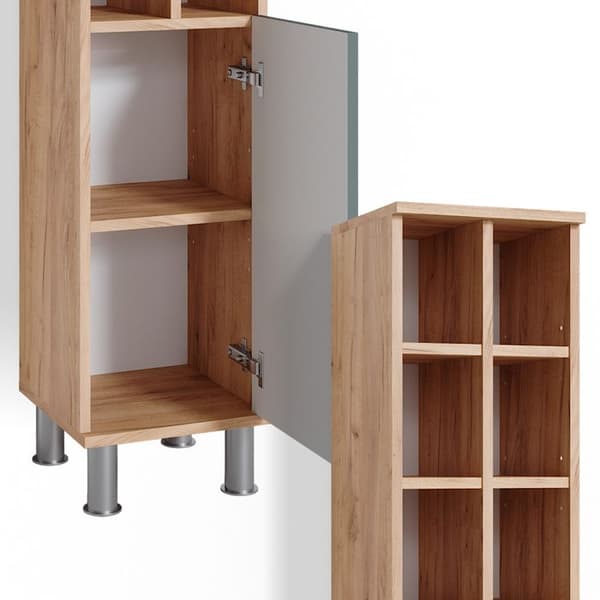 Fynn badrumsförvaringsmöbel, 30x130.6cm stor dörr, Grön, Vicco