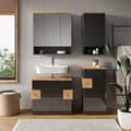 Miniatyrbild 4 av 6: Badrumsinredning Eden, 4 delar, Antracit, Artisanek, Vicco