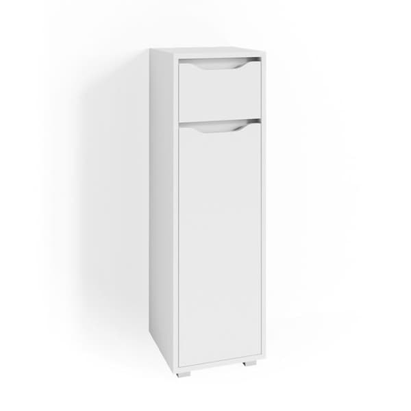 Badrumsförvaringsmöbel Ruben, 30x97.5cm, Vit, Vit, Vicco