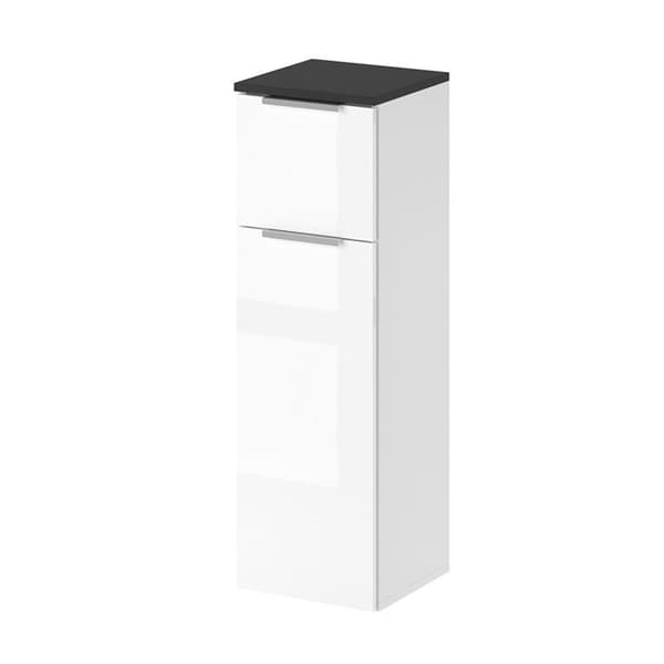 Badrumsmöbel Otis, 30x95cm, Högglansvit, Vit, Vicco
