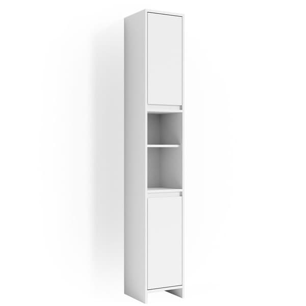 Badrumsmöbel Emma, 30x190cm, Vit, Vit, Vicco
