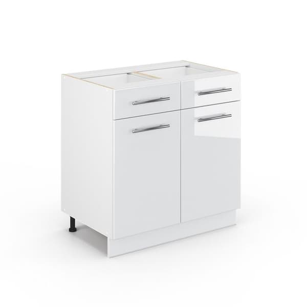 Förvaringsmöbel för badrum Fame-Line, 80x82cm utan PT, Vit hög glans, Vit, Vicco