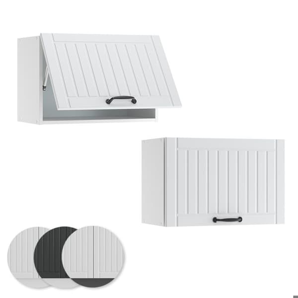 Väggskåp för badrum Fame-Line, 60x40cm Platt, Vit landsbygdsstil, Vit, Vicco