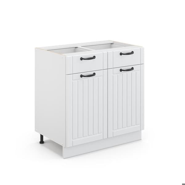 Förvaringsmöbel för badrum Fame-Line, 80x82cm utan PT, Vit landsbygd, Vit, Vicco