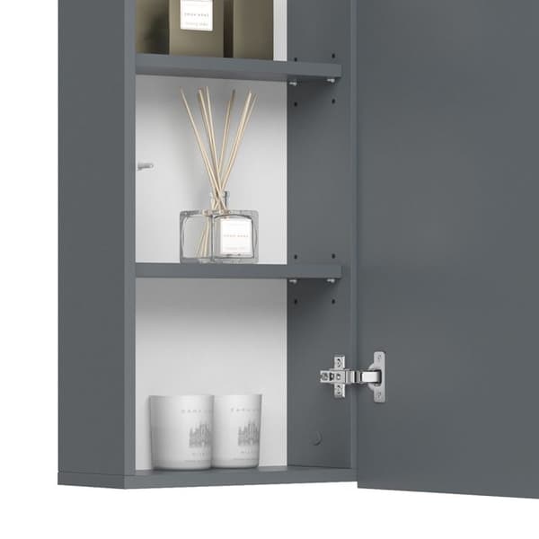 Badrumsarmarien Izan, 36.6x76.6cm, Grå, Grå, Vicco
