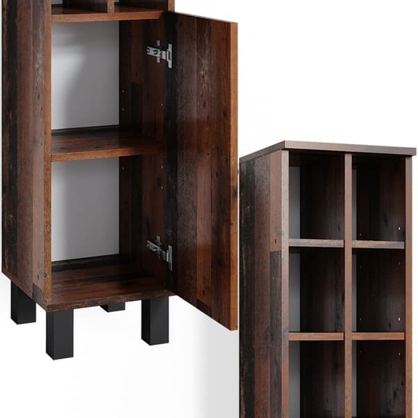 Fynn badrumförvaring, 30x130.6cm stor dörr, rustik ek, Vicco