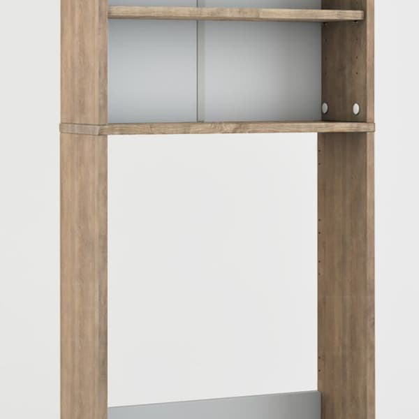 Tvättmaskinsarmoire, 64x190cm, Vit/Sonoma, Sonoma, Vicco