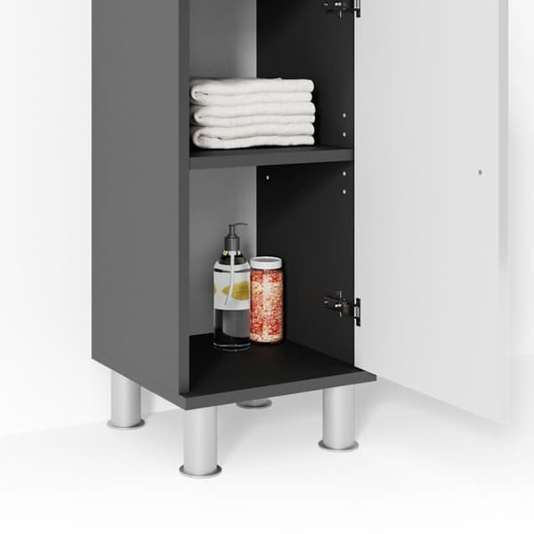 Badrumsmöbel Fynn, 30x95cm, Antracit, Antracit, Vicco