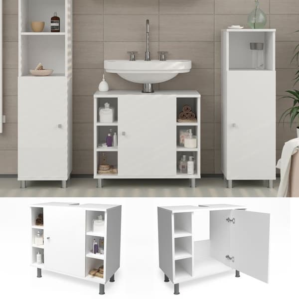 Vicco Fynn enkel underdel, Vit, 60 x 54 cm