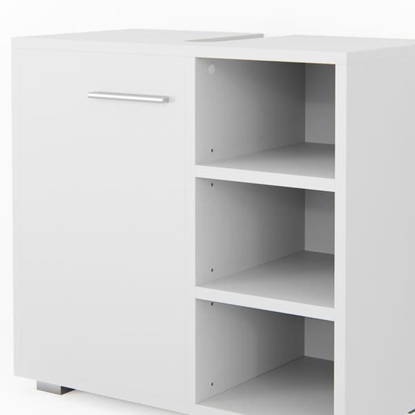 Enkel Perry handfatsunderskåp, 60x55.6cm, Vit, Vit, Vicco