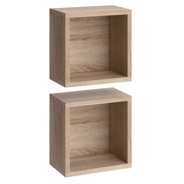 Väggskåp för badrum Senyo, 25x25cm Set om 2, Sonoma, Sonoma, Vicco