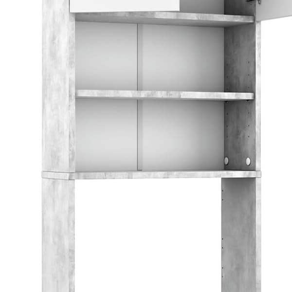 Tvättmaskinsskåp, 64x190cm, Betong, Betong, Vicco