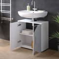 Miniatyrbild 5 av 6: Enkel Irma under vask skape, 60x59cm, Hvit blank med innsatser, Vicco