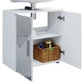 Miniatyrbild 6 av 6: Enkel Irma under vask skape, 60x59cm, Hvit blank med innsatser, Vicco