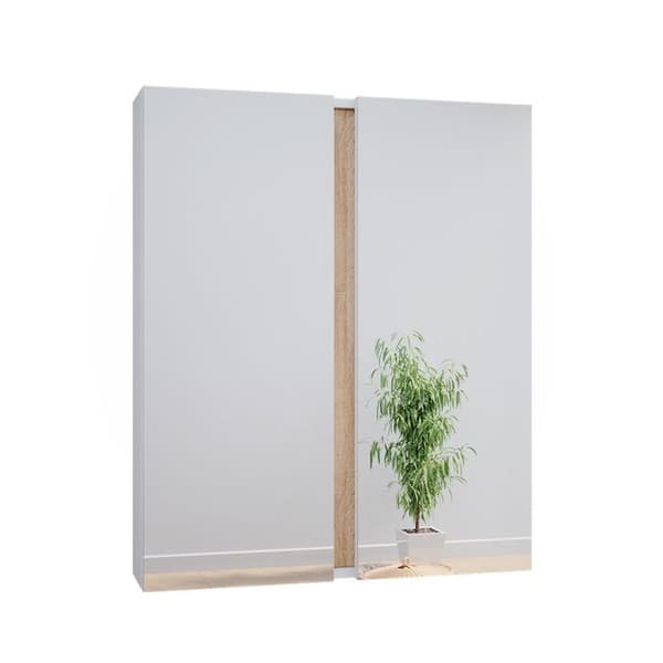 Toalettsskåp Gloria, 70.4x84cm med 2 dörrar, Vit, Sonoma, Vicco