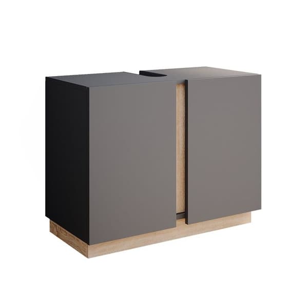 Enkel Gloria underskåp, 70.4x55.5cm med 2 dörrar, Antracit, Sonoma, Vicco