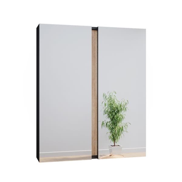 Toalettsskåp Gloria, 70.4x84cm med 2 dörrar, Anthracite, Sonoma, Vicco