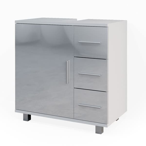 Enkel Ilias undermöbel, 60x60.8cm, Vit hög glans, Vicco