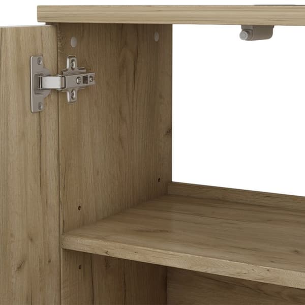 Enkel Edge underbyggd möbel, 60x57cm med 2 dörrar, Vit, Ek, Vicco