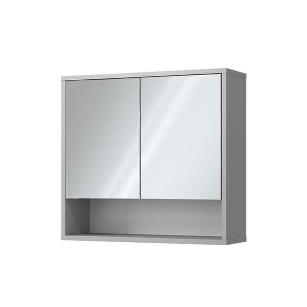 Toalettsskåp Eliza, 70x65cm med 2 dörrar, Grå, Grå, Vicco