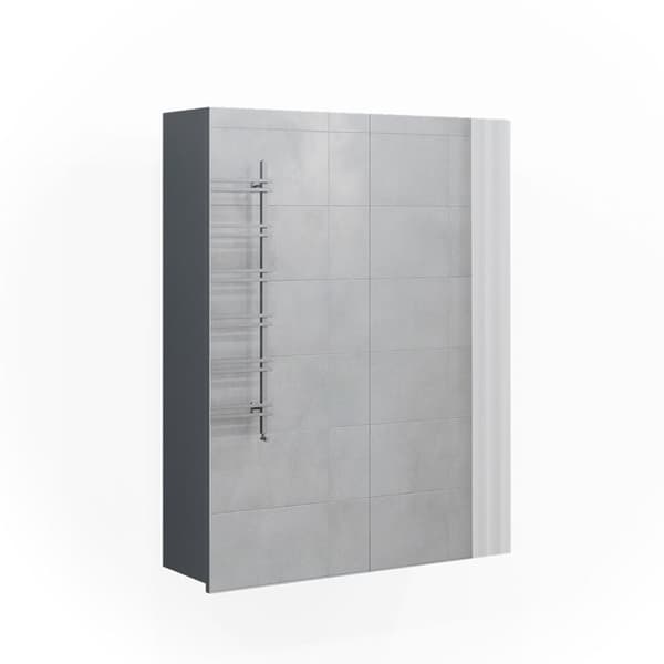 Toalettsskåp Freddy, 60x77cm, Antracit Hög glans, Antracit, Vicco