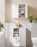Miniatyrbillede 3 af 7: Rootz Badeværelsesskab - MDF Opbevaringsenhed - Organizer - Pladsbesparende - 30cm x 60cm x 60cm