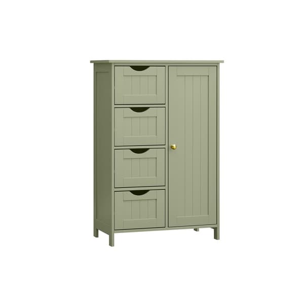 Rootz Forest Green säilytyskaappi - korkea kaappi - MDF - 45 kg ylähyllyn kapasiteetti - 30 cm x 55 cm x 82 cm