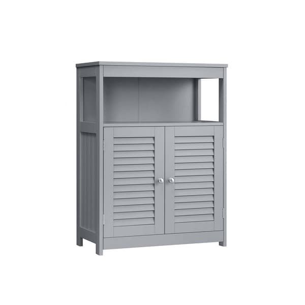 Rootz Dove Grey Badeværelsesskab - MDF-møbler - Opbevaringsorganisator - Justerbar hylde - 30 cm x 60 cm x 80 cm - Letvægts 12,2 kg