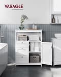 Pikkukuva 2 / 8: Rootz White Kylpyhuonekaappi - Säilytysyksikkö - MDF-huonekalut - Suurin kuormitus 90kg - 30cm x 60cm x 80cm