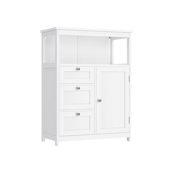 Rootz White Kylpyhuonekaappi - Säilytysyksikkö - MDF-huonekalut - Suurin kuormitus 90kg - 30cm x 60cm x 80cm