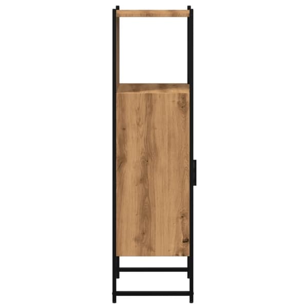 vidaXL Badrumsskåp ek 33x33x120,5 cm konstruerat trä