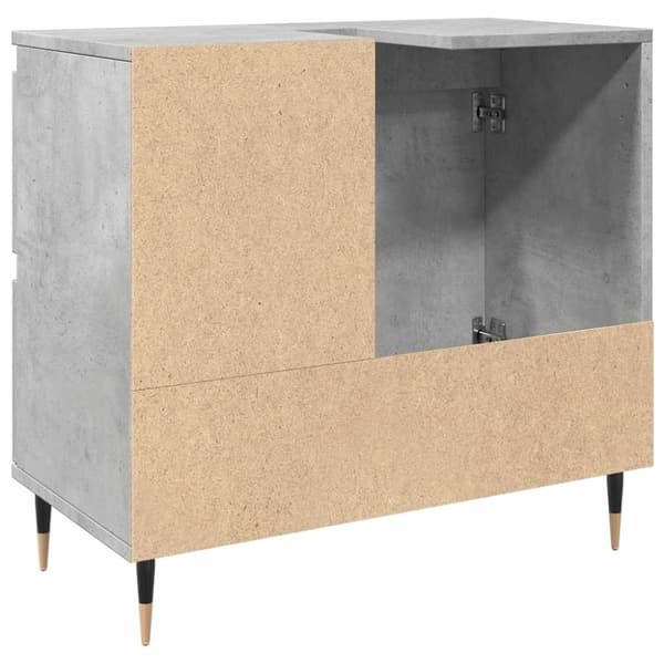 vidaXL Badrumsskåp betonggrå 65x33x60 cm konstruerat trä