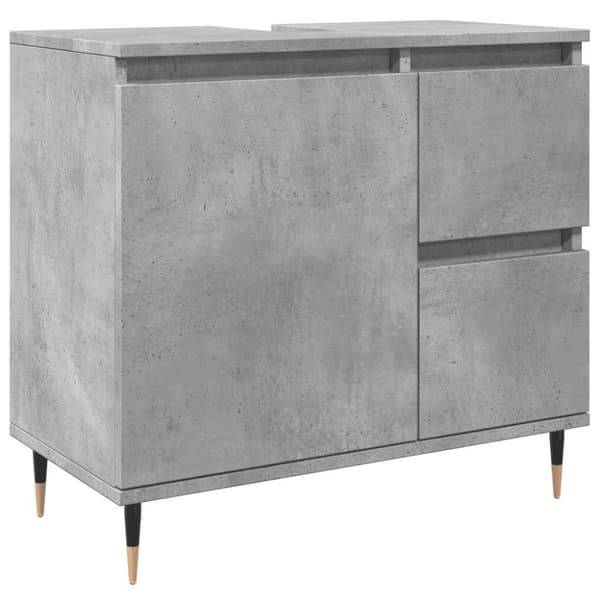 vidaXL Baderomsskap betonggrå 65x33x60 cm konstruert tre