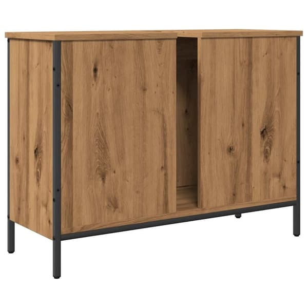 vidaXL Servantskap artisan eik 80x30x60 cm konstruert tre