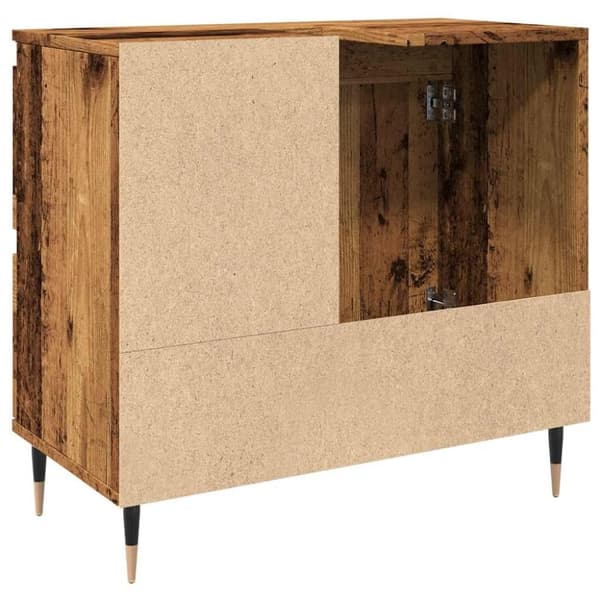 vidaXL Baderomsskap gammelt tre 65x33x60 cm konstruert tre