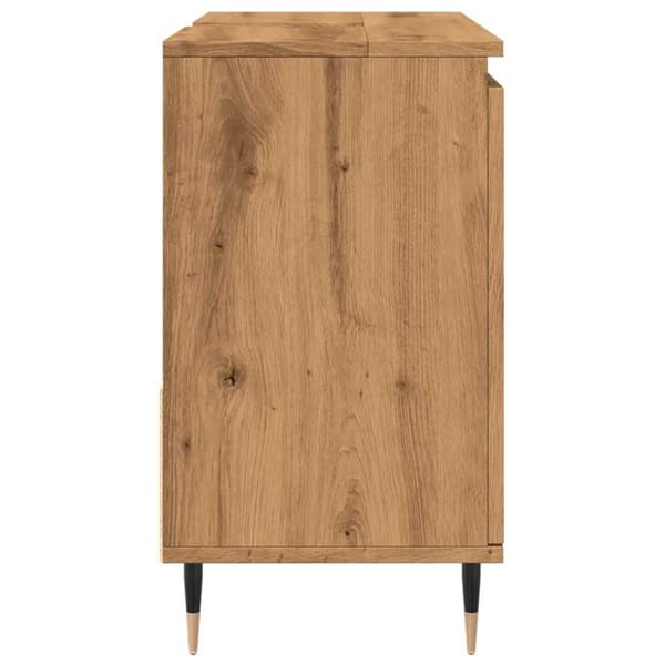 vidaXL Badrumsskåp artisan ek 65x33x60 cm konstruerat trä