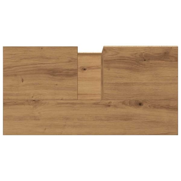 vidaXL Badrumsskåp artisan ek 65x33x60 cm konstruerat trä